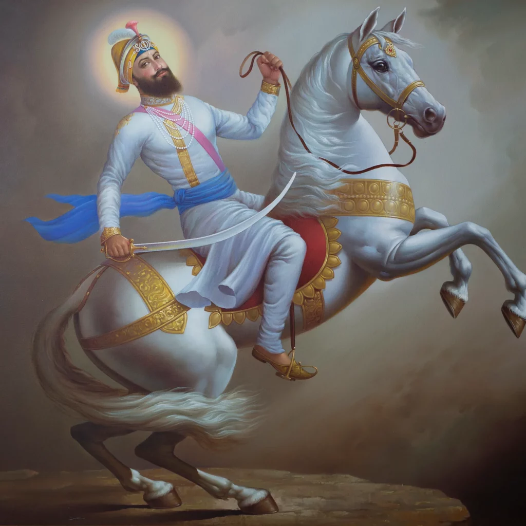 Guru Gobind Singh Ji on Horse